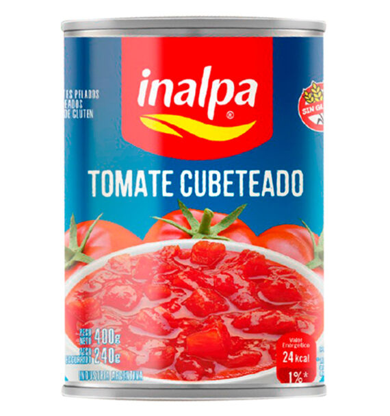 Tomate perita cubeteado