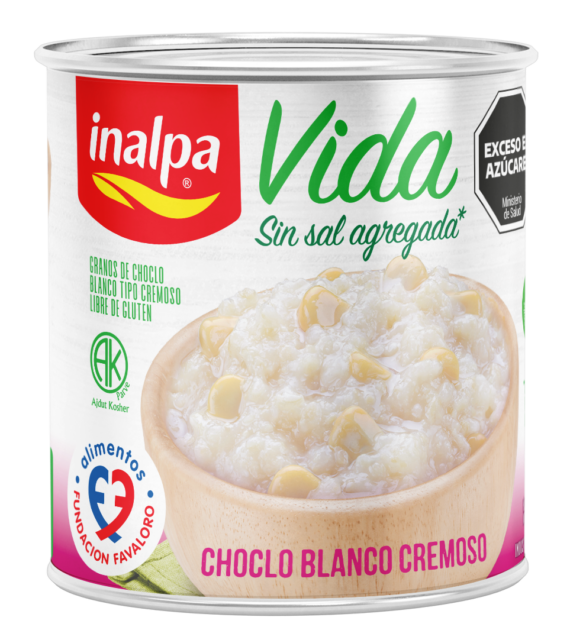 CHOCLO BLANCO CREMOSO SIN SAL AGREGADA
